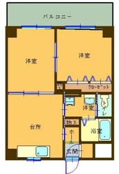 デュアルカーサ横町の物件間取画像